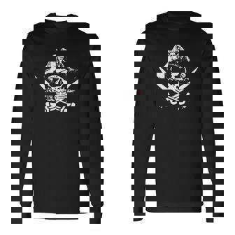 Pirate Flag Pirates For Men Long Sleeve T-Shirt - Thegiftio