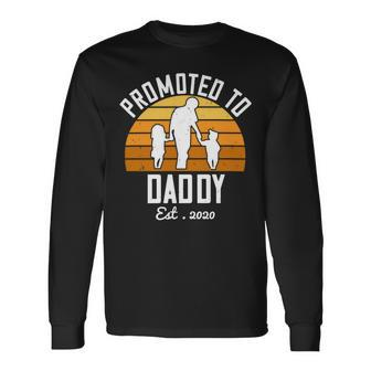 Promoted To Daddy Est 2020 Long Sleeve T-Shirt - Monsterry DE
