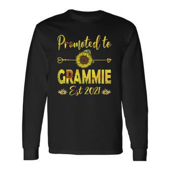 Promoted To Grammie Est 2022 Sunflower Long Sleeve T-Shirt T-Shirt | Mazezy