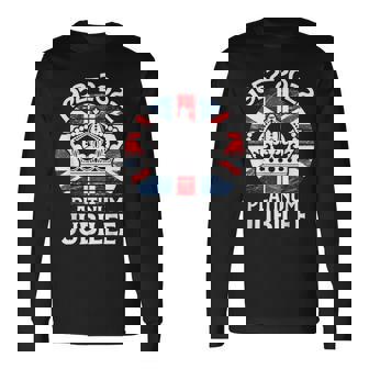 Queens Platinum Jubilee 2022 British Platinum Jubilee Long Sleeve T-Shirt T-Shirt | Mazezy