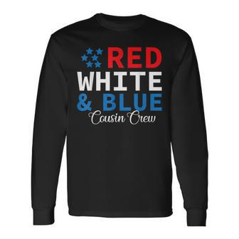 Red White & Blue Cousin Crew Matching 4Th Of July Long Sleeve T-Shirt - Seseable