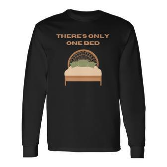 Theres Only One Bed Fanfiction Writer Trope Long Sleeve T-Shirt T-Shirt | Mazezy
