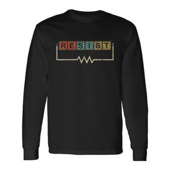 Resist Vintage Electrical And Electronics Engineers Long Sleeve T-Shirt - Monsterry AU