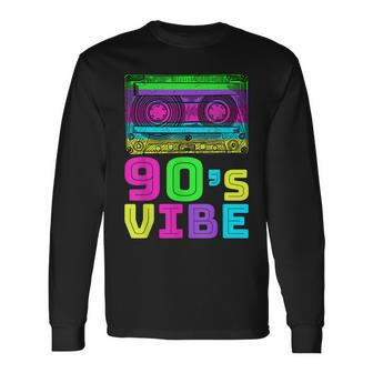 Retro Aesthetic Costume Party Outfit 90S Vibe Long Sleeve T-Shirt | Mazezy
