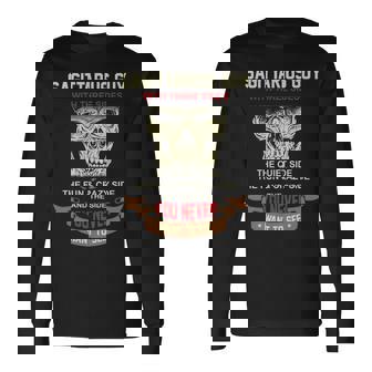 Sagittarius Guy I Have 3 Sides Sagittarius Guy Birthday Long Sleeve T-Shirt | Seseable CA