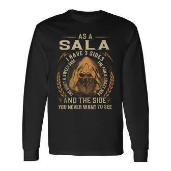 Sala Name Shirt Sala Name Long Sleeve T-Shirt - Monsterry DE