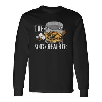The Scotchfather Malt Whiskey Long Sleeve T-Shirt | Mazezy