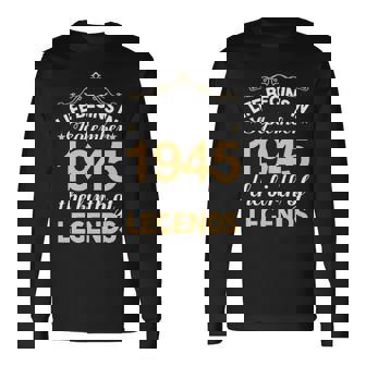 September 1945 Birthday Life Begins In September 1945 V2 Long Sleeve T-Shirt | Seseable UK