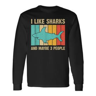 Shark For Men Women Animal Shark Stuff Long Sleeve T-Shirt - Seseable