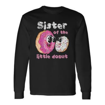 Sister Donut Pregnancy Announcement Women Girls Long Sleeve T-Shirt - Thegiftio UK