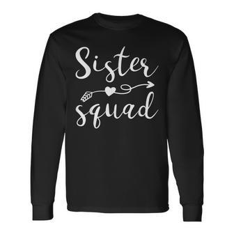 Sister Squad Birthday Besties Girls Friend Long Sleeve T-Shirt - Seseable