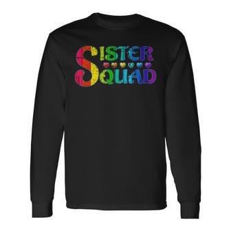 Sister Squad Relatives Birthday Bday Party Long Sleeve T-Shirt - Seseable