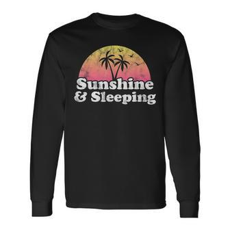 Sleeping Sunshine And Sleeping Long Sleeve T-Shirt - Seseable
