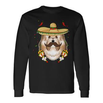 Sombrero Dog I Cinco De Mayo Havanese Long Sleeve T-Shirt - Monsterry UK