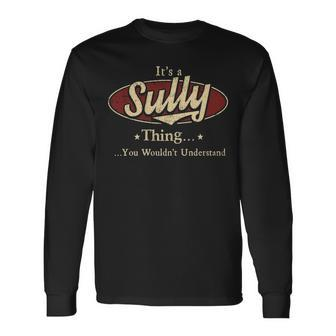 Sully Shirt Personalized Name Shirt Name Print Shirts Shirts With Name Sully Long Sleeve T-Shirt - Seseable