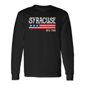 Syracuse New York City Ny Souvenir Long Sleeve T-Shirt T-Shirt | Mazezy
