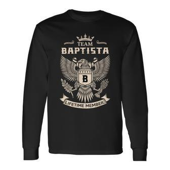 Team Baptista Lifetime Member V7 Long Sleeve T-Shirt - Seseable