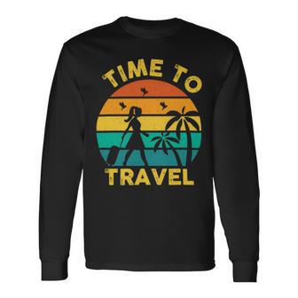 Time To Travel 807 Trending Shirt Unisex Long Sleeve | Favorety