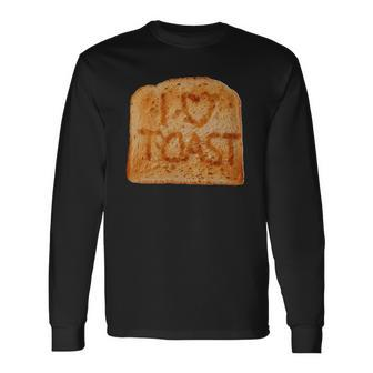 Toasted Slice Of Toast Bread Long Sleeve T-Shirt | Mazezy