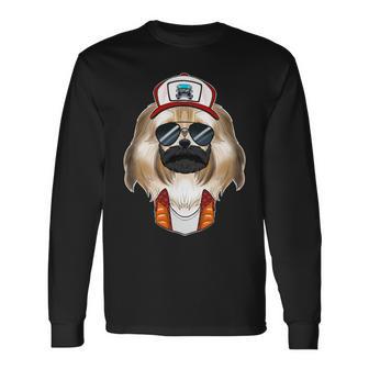 Trucker Dog I Truck Driver Havanese V3 Long Sleeve T-Shirt - Monsterry