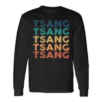 Tsang Name Shirt Tsang Name Long Sleeve T-Shirt - Monsterry UK