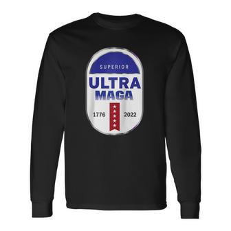 Ultra Maga 4Th Of July Raglan Baseball Tee Long Sleeve T-Shirt T-Shirt | Mazezy CA