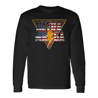 Ultra Maga Distressed Lightning Leopard Proud Ultramaga Gift Unisex Long Sleeve | Favorety UK