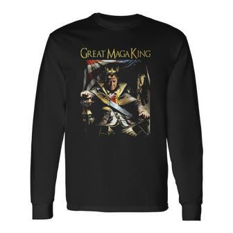 Ultra Maga Great Maga King Great Maga King Trump 2024 Republican Long Sleeve T-Shirt T-Shirt | Mazezy