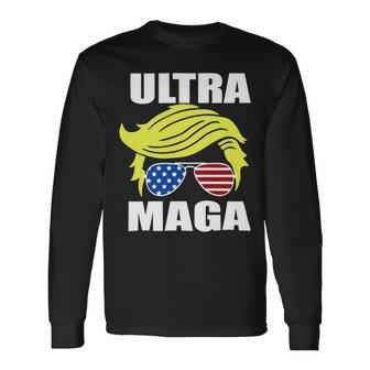 Ultra Maga Joe Biden Pro Trump Gift Unisex Long Sleeve | Favorety