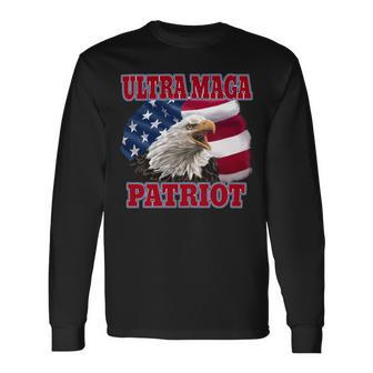 Ultra Maga Patriot American Eagle Us Flag Unisex Long Sleeve | Favorety UK