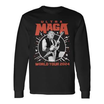 Ultra Maga Trump 2024 Tshirt Heavy Metal World Tour Unisex Long Sleeve | Favorety DE