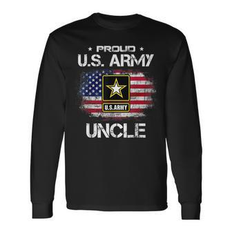 Us Army Proud Uncle Proud Uncle Of A Us Army Fathers Day Long Sleeve T-Shirt - Thegiftio UK