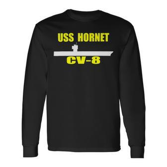 Uss Hornet Cv-8 Aircraft Carrier Sailor Veterans Day D-Day T-Shirt Long Sleeve T-Shirt - Monsterry DE