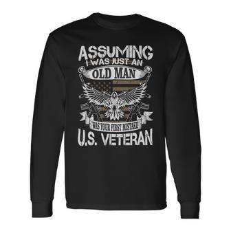 Veteran Us Veteran 204 Navy Soldier Army Military Long Sleeve T-Shirt - Monsterry UK