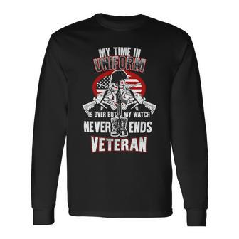 Veteran Veterans Day 225 Navy Soldier Army Military Long Sleeve T-Shirt - Monsterry
