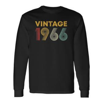 Vintage 1966 56Th Birthday 56 Years Old Long Sleeve T-Shirt | Mazezy