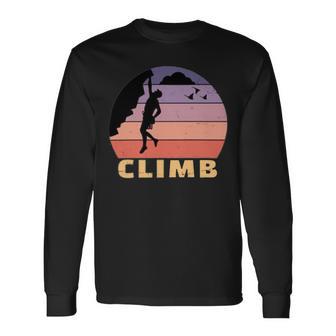 Vintage Retro Rock Climber 174 Shirt Unisex Long Sleeve | Favorety DE