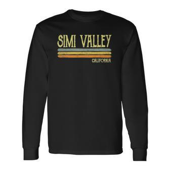 Vintage Retro Simi Valley California Vacation Long Sleeve T-Shirt T-Shirt | Mazezy
