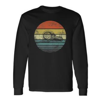Vintage Snail For Snail Lover Long Sleeve T-Shirt T-Shirt | Mazezy