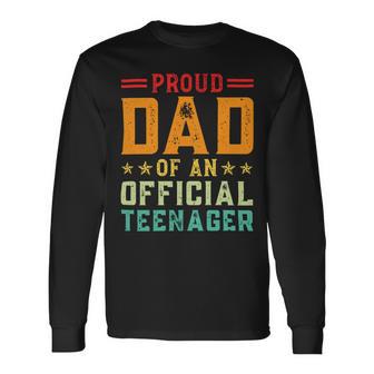 Vintage Thirteen Retro Proud Dad Of An 544 Shirt Unisex Long Sleeve | Favorety UK