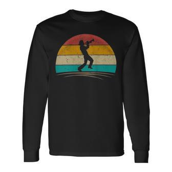 Vintage Trumpet Cool Retro Trumpet Player 145 Shirt Unisex Long Sleeve | Favorety