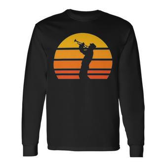 Vintage Trumpet Cool Retro Trumpet Player 158 Shirt Unisex Long Sleeve | Favorety