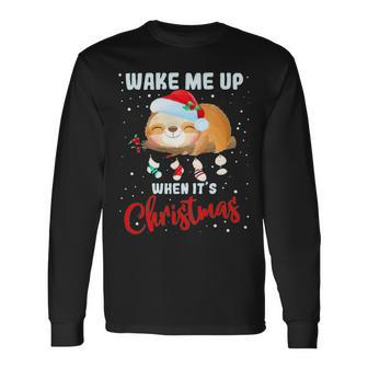 Wake Me Up When Its Christmas 819 Shirt Unisex Long Sleeve | Favorety AU