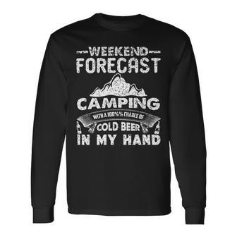 Weekend Forecast Camping 716 Trending Shirt Unisex Long Sleeve | Favorety AU