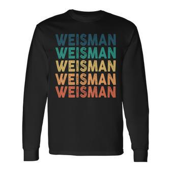 Weisman Name Shirt Weisman Name Long Sleeve T-Shirt - Monsterry