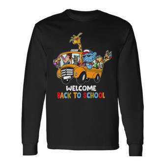 Welcome Back To School Zoo Animal Bus 477 Shirt Unisex Long Sleeve | Favorety CA