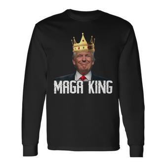 Womens Maga King Shirt The Great Maga King Trump Ultra Maga Unisex Long Sleeve | Favorety