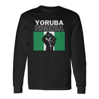 Yoruba Nigeria Ancestry Initiation Dna Results Long Sleeve T-Shirt | Mazezy