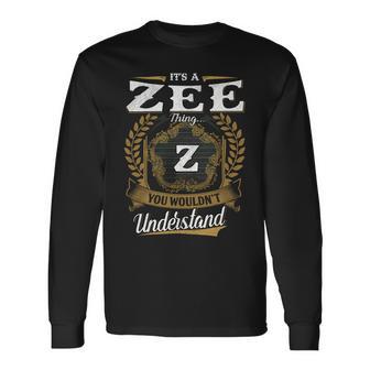 Zee Blood Runs Through My Veins Name V2 Long Sleeve T-Shirt - Monsterry AU