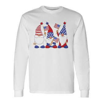 4Th Of July 2022 Patriotic Gnomes American Usa Long Sleeve T-Shirt T-Shirt | Mazezy
